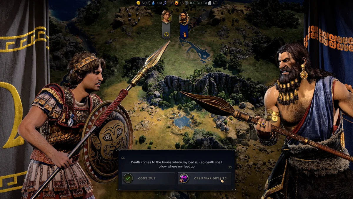 Civilization 7 official screenshot showing map, units or combat 1