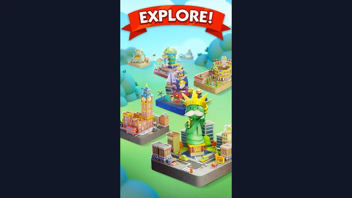 Monopoly Go — capture officielle montrant carte, unités ou combat 1
