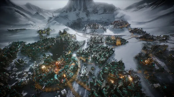 Frostpunk 2 urban districts and political management interface
