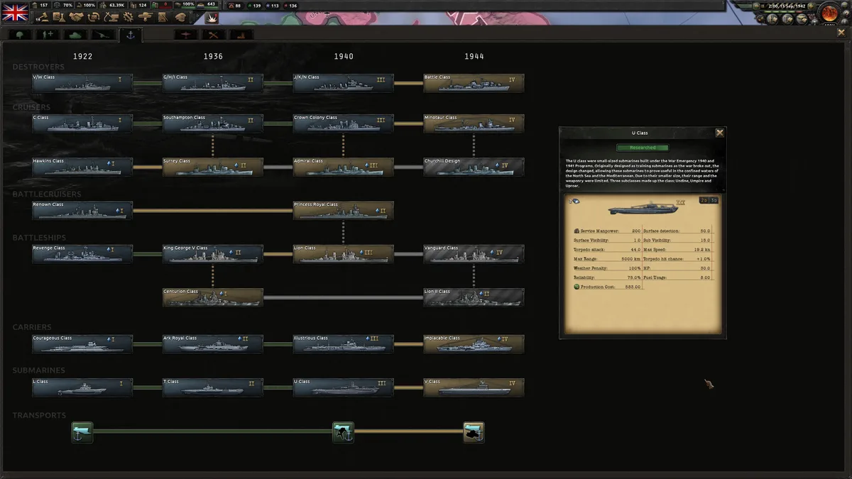 Hearts Of Iron 4 — capture officielle montrant carte, unités ou combat 3