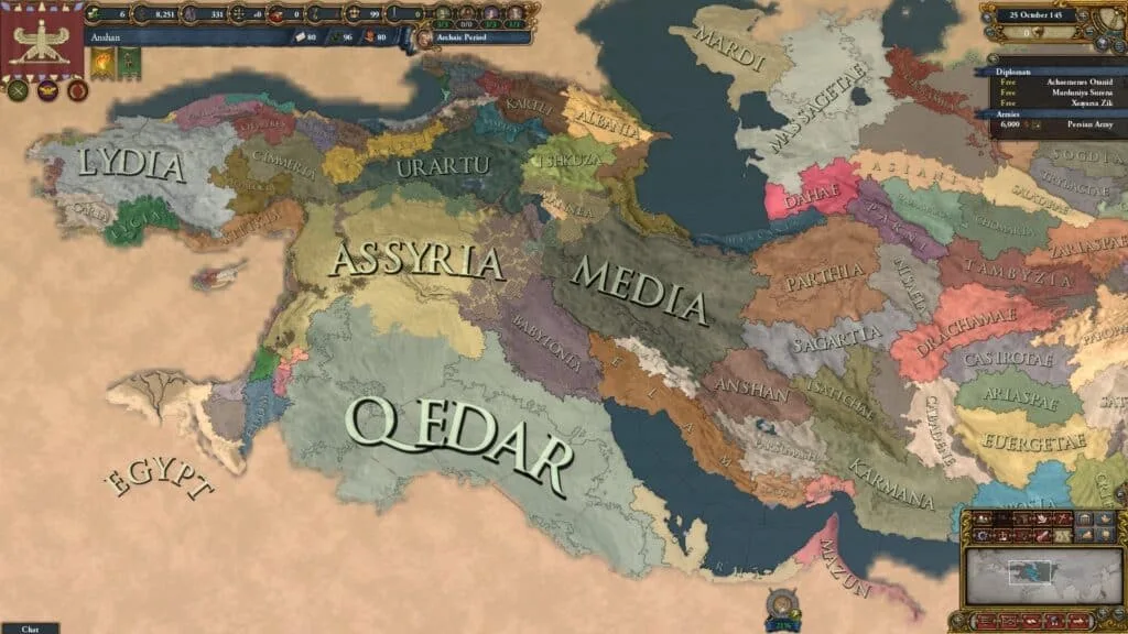 Europa Universalis IV con mapa de Europa y provincias detalladas