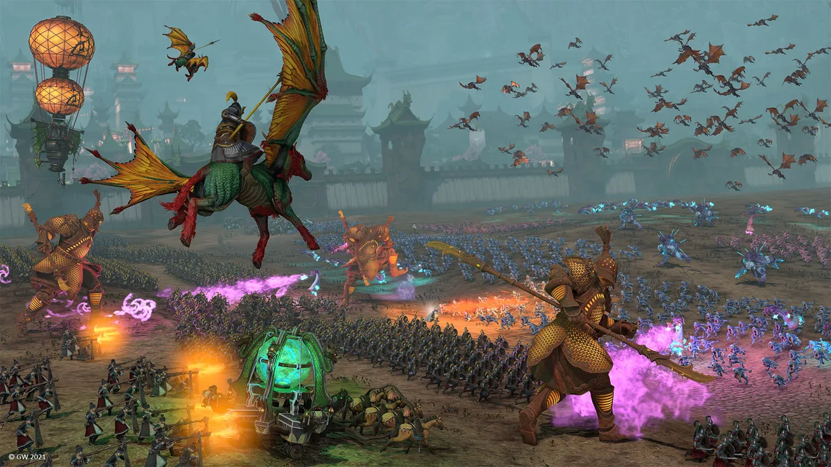 Total War Warhammer 3 — capture officielle montrant l'interface du jeu