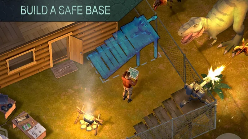 Survivez aux Dinosaures Infectés dans Jurassic War Survival